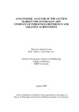 Doctoral thesis of Philosophy: An economic analysis of the auction market for Australian art: evidence of indigenous difference and creative achievement