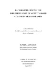 Doctoral thesis of Philosophy: Factors influencing the implementation of activity-based costing in Thai companies