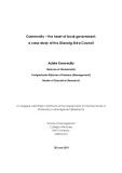 Doctoral thesis of Philosophy: Community - the heart of local government: a case study of the Glenelg Shire Council