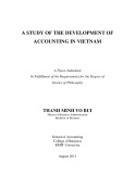 Doctoral thesis of Philosophy: A study of the development of accounting in Vietnam