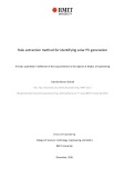 Master's thesis of Engineering: Rule extraction method for identifying solar PV generation