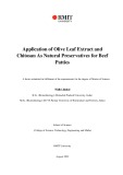 Master's thesis of Science: Application of olive leaf extract and chitosan as natural preservatives for beef patties