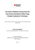 Master's thesis of Engineering: Corrosion inhibition assessment for 5xxx series aluminium alloy using droplet evaluation technique