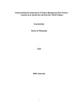 Doctoral thesis of Philosophy: Understanding the antecedents to project management best practice - lessons from aid relief projects