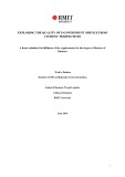 Master's thesis of Business: Exploring the quality of e-government service from citizens' perspectives