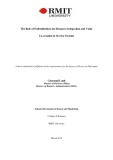 Doctoral thesis of Philosophy: The role of embeddedness for resource integration and value co-creation in service systems