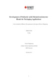 Master's thesis of Engineering: Development of polylactic acid-polyhydroxybutyrate blends for packaging applications