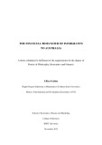 Doctoral thesis of Philosophy: The financial behaviour of immigrants to Australia