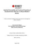 Master's thesis of Science: Intestinal permeability and functional properties of duodenal enteric neurons in a mouse model of autism