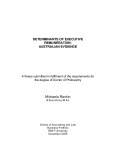 Doctoral thesis of Philosophy: Determinants of executive remuneration: Australian evidence