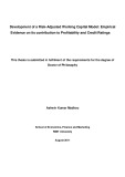 Doctoral thesis of Philosophy: Development of a risk-adjusted working capital model: empirical evidence on its contribution to profitability and credit ratings