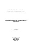 Doctoral thesis of Philosophy: Improving educational planning for junior secondary education in the Indonesian decentralization era