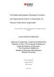 Doctoral thesis of Philosophy: The relationship between workplace innovation and organizational culture: a case study of a Victorian public sector organization