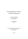 Doctoral thesis of Philosophy: House completion time in Australia: workflow planning approach