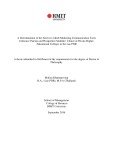 Doctoral thesis of Philosophy: A determination of the extent to which marketing communication tools influence parents and prospective students’ choice of private higher educational colleges in the Lao PDR