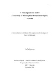 Doctoral thesis of Philosophy: A housing demand model: a case study of the Bangkok Metropolitan Region, Thailand