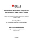 Master's thesis of Science: Characterising microbial and neuroimmune interactions in a mouse model of autism