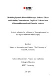 Doctoral thesis of Philosophy: Modelling dynamic financial linkages, spillover effects and volatility transmissions: empirical evidence from China and international financial markets