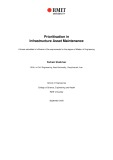 Master's thesis of Engineering: Prioritisation in infrastructure asset maintenance