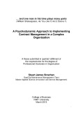 Doctoral thesis of Philosophy: A psychodynamic approach to implementing contract management in a complex organization