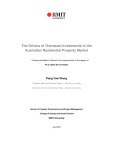 Doctoral thesis of Philosophy: The drivers of overseas investments in the Australian residential property market