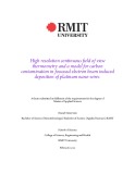 Master's thesis of Applied Science: High resolution continuous field of view thermometry and a model for carbon contamination in focussed electron beam induced deposition of platinum nano-wires