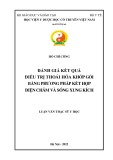 Luận văn Thạc sĩ Y học: Đánh giá kết quả điều trị thoái hóa khớp gối bằng phương pháp kết hợp điện châm và sóng xung kích