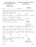 Đề thi thử tốt nghiệp THPT môn Toán năm 2022 có đáp án - Trường THPT Trần Quốc Tuấn, Quãng Ngãi (Mã đề 001)