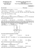 Đề thi thử THPT QG môn Toán năm 2022 có đáp án (Lần 2) - Sở GDKHCN Bạc Liêu (Mã đề 102)