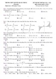 Đề thi thử tốt nghiệp THPT môn Toán năm 2021-2022 có đáp án (Lần 1) - Trường THPT chuyên Quang Trung (Mã đề 111)