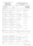 Đề thi khảo sát môn Toán lớp 12 năm 2021-2022 có đáp án - Sở GD&ĐT Bình Thuận (Mã đề 021)
