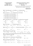 Đề thi thử tốt nghiệp THPT môn Toán năm 2022 có đáp án (Lần 3) - Trường THPT Ninh Bình - Bạc Liêu (Mã đề 101)