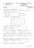 Đề thi thử tốt nghiệp THPT môn Toán năm 2022 - Trường THPT Nguyễn Đình Chiểu, Tiền Giang (Mã đề 101)