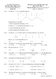 Đề thi KSCL môn Toán lớp 12 năm 2020-2021 có đáp án (Lần 4) - Trường THPT Triệu Sơn 4 (Mã đề 125)