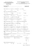 Đề thi thử tốt nghiệp THPT môn Toán năm 2022 có đáp án - Trường THPT Phan Đình Phùng, Quảng Bình (Mã đề 121)