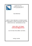 Luận văn Thạc sĩ Tài chính ngân hàng: Nghiên cứu hoàn thiện dịch vụ internet banking của khách hàng cá nhân tại Ngân hàng TMCP Công thương Việt Nam - Chi nhánh Bắc Đà Nẵng