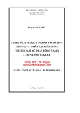 Luận văn Thạc sĩ Quản trị kinh doanh: Chính sách marketing đối với dịch vụ cho vay cá nhân tại Ngân hàng thương mại cổ phần Đông Nam Á - Chi nhánh Đăk Lăk