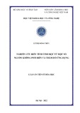 Luận án Tiến sĩ Hóa học: Nghiên cứu biến tính tinh bột từ một số nguồn không phổ biến và thăm dò ứng dụng