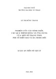 Luận án Tiến sĩ Vật lý: Nghiên cứu các tính chất, các quá trình động và ứng dụng của một số trạng thái phi cổ điển hai và ba mode mới