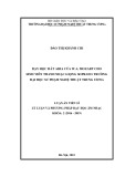 Luận án Tiến sĩ Âm nhạc: Dạy học hát Aria của W.A. Mozart cho sinh viên thanh nhạc giọng soprano trường Đại học Sư phạm Nghệ thuật Trung ương