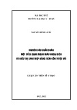 Luận án Tiến sĩ Y học: Nghiên cứu chẩn đoán một số dị dạng mạch máu ngoại biên và điều trị can thiệp bằng tiêm cồn tuyệt đối