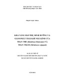 Luận án Tiến sĩ Môi trường: Khả năng hấp phụ dinh dưỡng và giảm phát thải khí nhà kính của than tre (Bambusa blumeana) và than tràm (Melaleuca cajuputi)