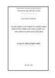 Luận án Tiến sĩ Kiến trúc: Tổ chức không gian ở thích ứng với hoạt động kinh tế nông nghiệp công nghệ cao khu vực nông thôn vùng đồng bằng sông Hồng