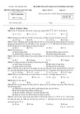 Đề thi giữa học kì 2 môn Vật lí lớp 10 năm 2021-2022 có đáp án - Trường THPT Thị Xã Quảng Trị
