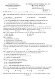 Đề thi giữa học kì 2 môn Vật lí lớp 12 năm 2021-2022 có đáp án - Trường THPT Nguyễn Huệ – Đắk Lắk