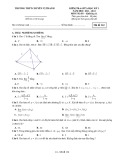 Đề thi giữa học kì 2 môn Toán lớp 11 năm 2021-2022 - Trường THPT Chuyên Vị Thanh – Hậu Giang