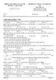 Đề thi học kì 1 môn Vật lí lớp 11 năm 2022-2023 có đáp án - Trường THPT Lương Ngọc Quyến