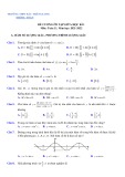 Đề cương ôn tập giữa học kì 1 môn Toán lớp 11 năm 2021-2022 - Trường THPT Bắc Thăng Long