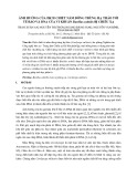 Ảnh hưởng của dịch chiết nấm đông trùng hạ thảo tới tế bào và DNA của vi khuẩn Bacillus subtilis bị chiếu xạ