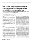 Khảo sát hiện trạng công trình bê tông cốt thép chịu tác động của môi trường biển tại một số tỉnh Đồng bằng sông Cửu long